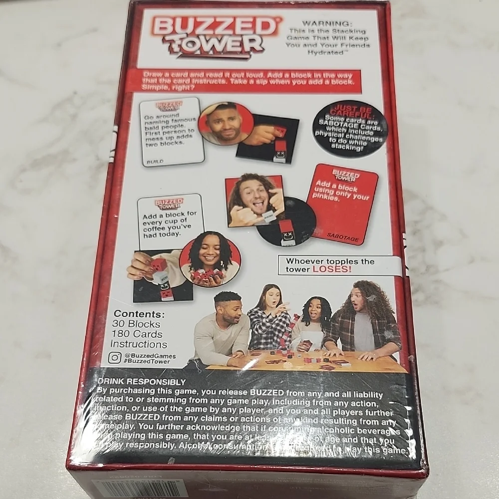 Buzzed Tower Stacking Game - Picture 2 of 2